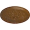 Ekena Millwork Luton Ceiling Medallion (Fits Canopies up to 3 1/2"), Hand-Painted Smokey Topaz, 21"OD x 2"P CM21LUSTF - alternate 6